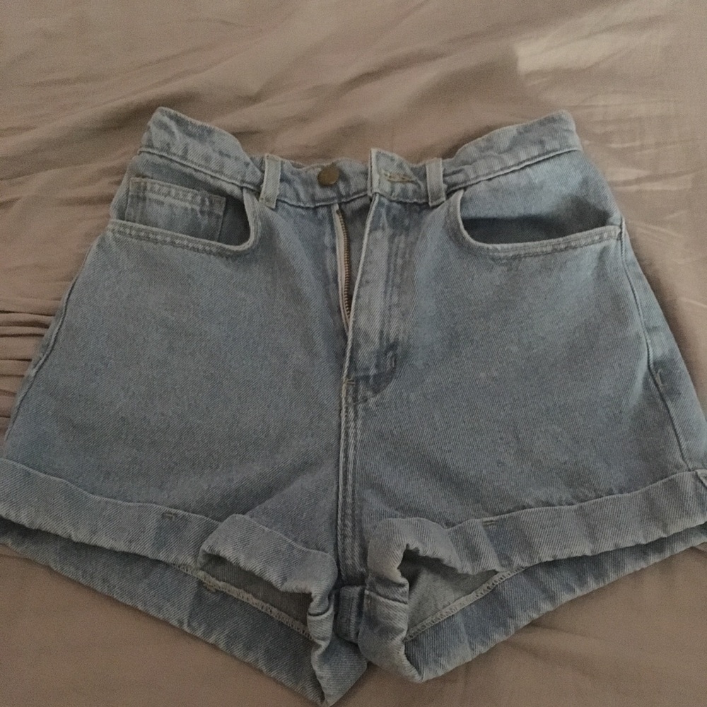 American apparel high waisted shorts